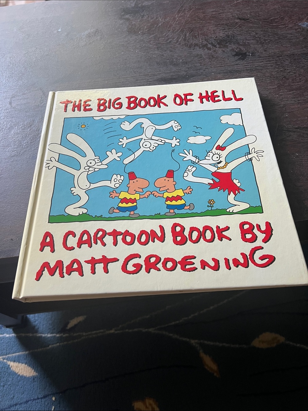 The Big Book of Hell by Matt Groening - White Cover with Blue Illustration